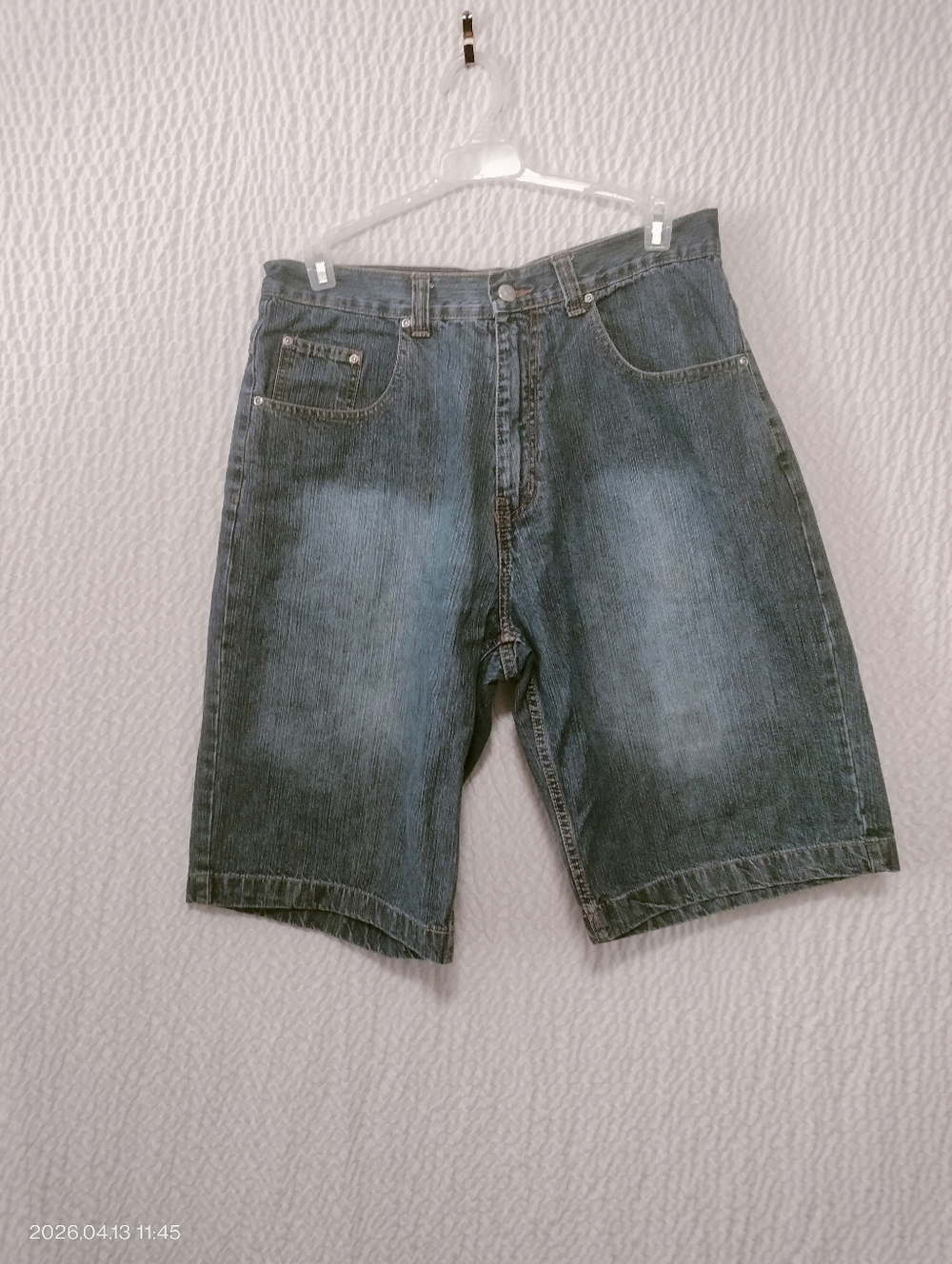 Men's Highland Outfitters Streetwear Sz 34 Denim Shorts Wide Leg